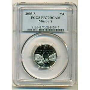 2003 S Clad Missouri State Quarter Proof PR70 DCAM PCGS Blue Label